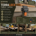 Orvessay™ TerraLock Table Latch